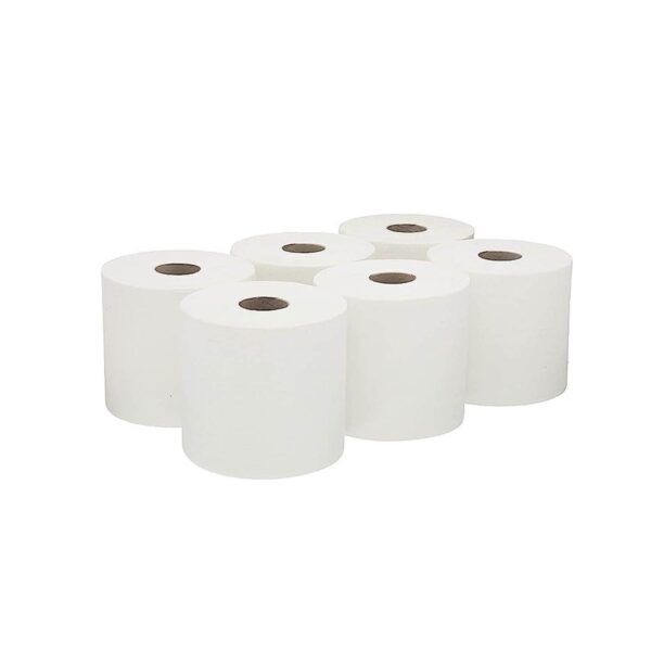 Strong Cleaning Centrefeed Rolls – for Cleaning & Hygiene - Multipurpose, White (Pack of 6)