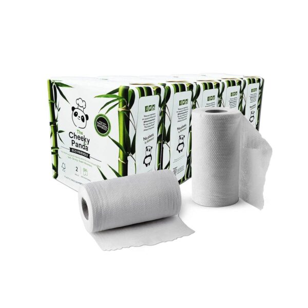 The Cheeky Panda Bamboo Kitchen Roll | 10 Kitchen Rolls - 1000 Sheets