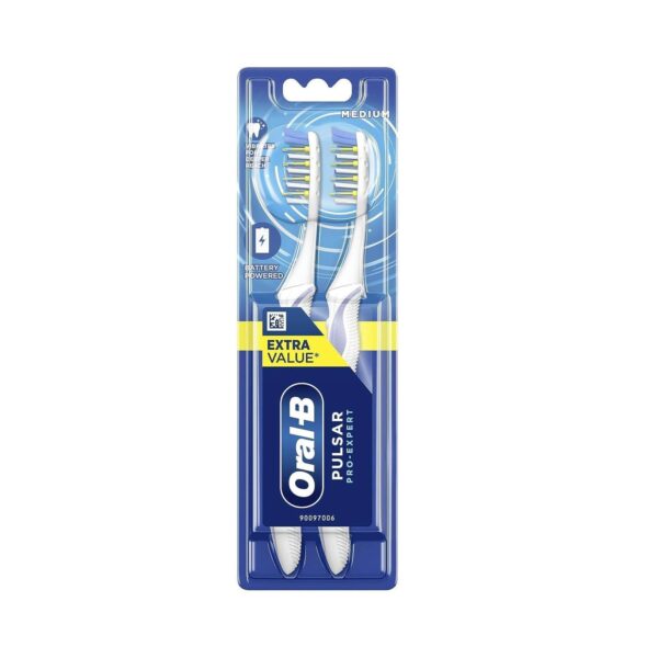 Oral-B Pulsar Pro-Expert 2X Manual Toothbrushes, (Colours May Vary)