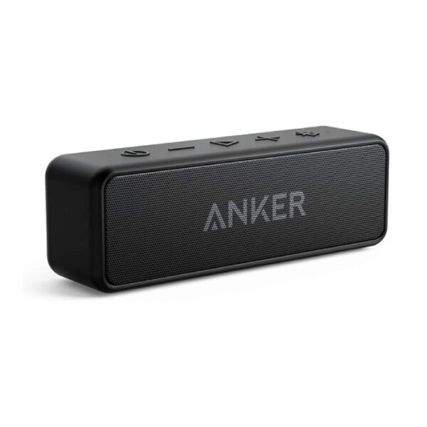 Anker Soundcore 2 Portable Bluetooth Speaker with 12W Stereo Sound, BassUp, IPX7 Waterproof, 24-Hour Playtime