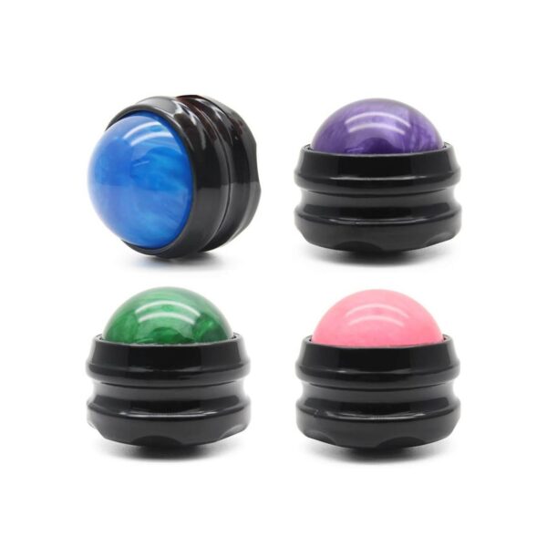 Guvkeug 4 Pieces Massage Roller Body Massage Device Therapy Tool Foot Back Waist Hip Hand Massage Health Care Tools
