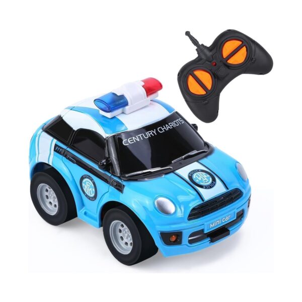 COYYERC Remote Control Cars, Mini RC Police Car Toy for 2 3 4 5 6 Year Old Boys Girls, Remote Control Toy Vehicles with Light for Kids Birthday Gifts
