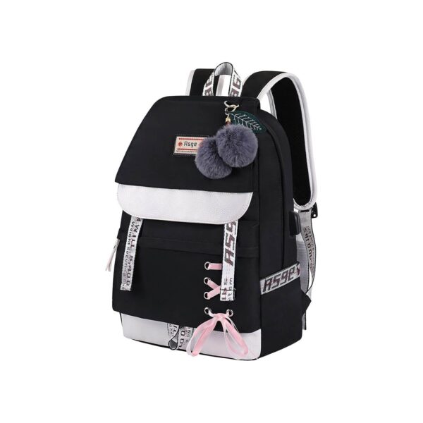 Asge Girls Backpack School Bags for Girls Nylon Waterproof College Rucksack Fashion Casual Daypack